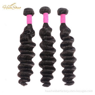 Cuticle Aligned Loose Deep Hair Brazilian Human Hair Bundles 100% Natural Original Wholesale Raw Virgin Hair Vendors